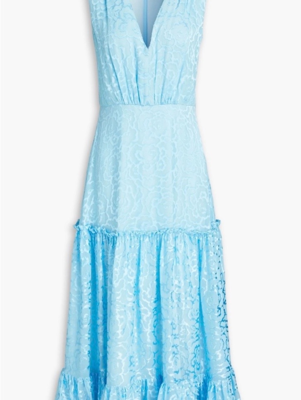 Saloni Devon B Devore Silk Blend Dress